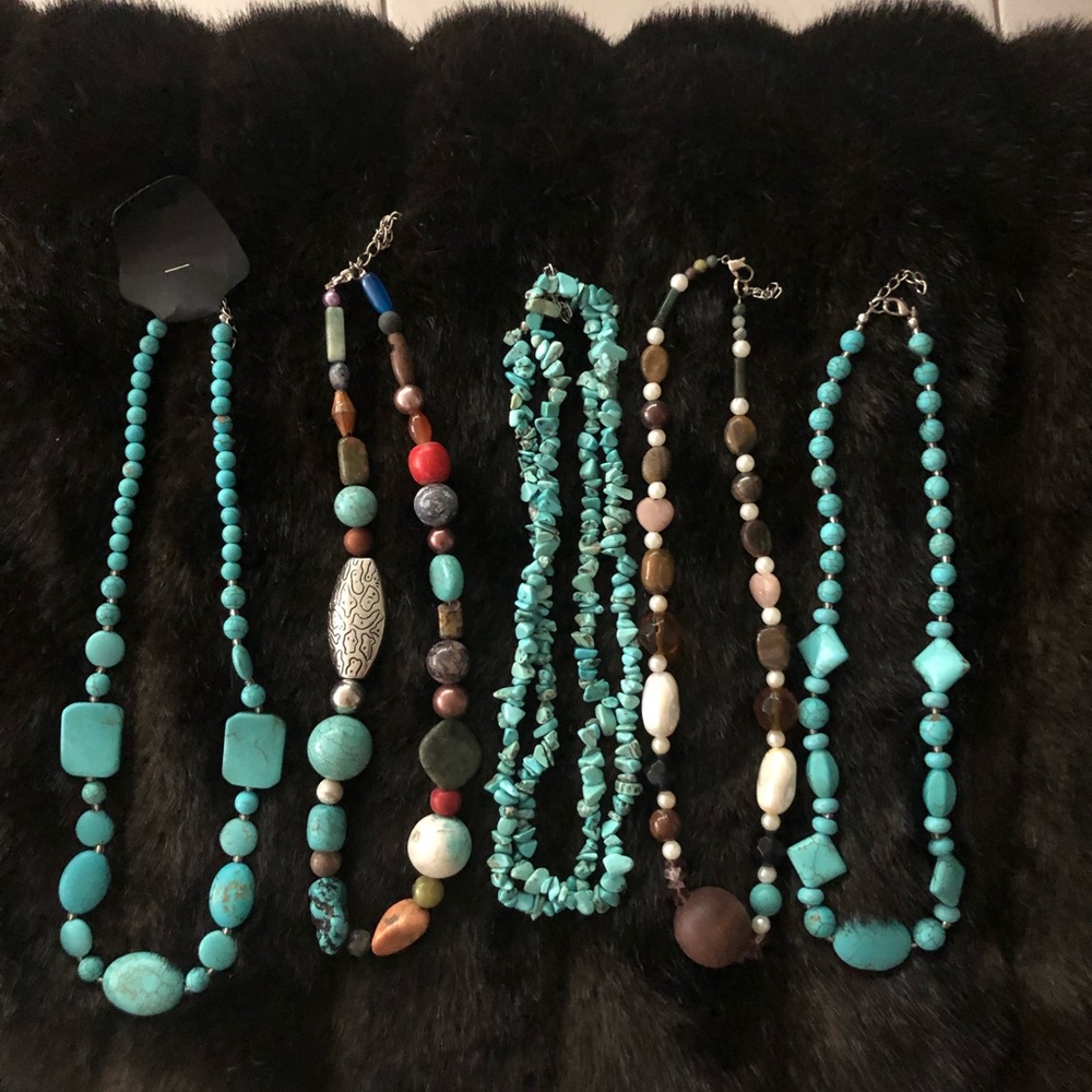 5 new beautiful turquoise turquoise necklaces